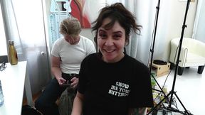 (dry vers) behind the scene,perv trheesome atogm only anal with vile vixen and natasha ink,milk,spits,deep balls,crazy,rough sex