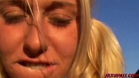 Public Nudity at the Gas Station Gets Goldie Coxx All Pumped Up