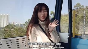 Travelling Asian babe got creampie by a random guy in a hotel