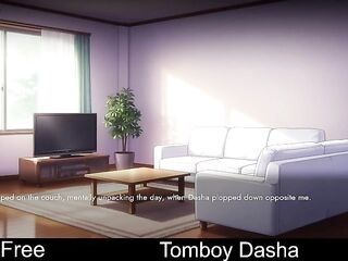 Tomboy Dasha Demo (free game itchio) Visual Novel, Adult, Anime, Dating Sim, Eroge, Erotic, Hentai, NSFW, Porn, sex