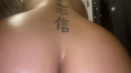 Big Ass Creamy Pussy Riding Dildo