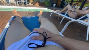 Young couple gets horny and fucks in public area of ??club - AdaKham