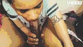 big dick&#x1F346; cumshot cartoon blowjob