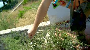 Euro-slut Carol Vega Fucked Deep With Her Ass Up In Urban Safari