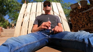 Another day of yard work, another pair of soaked jeans