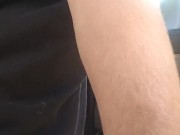 Twink fists ass side of road