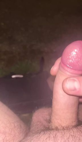 Public jerk off in neighborhood