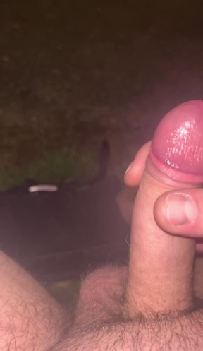 Public jerk off in neighborhood