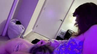 taunting her girldick with my soles