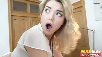 Busty Blonde Office Babe Anny Aurora Begs for Daddy's Thick Cock and Rough Spanking