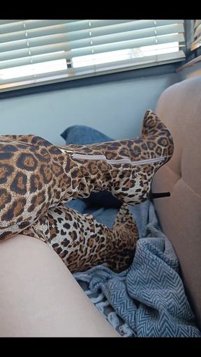 Leopard Print Boots And my weakness.