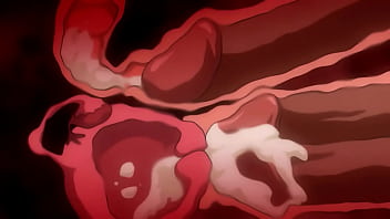 Teen girl gets triple penetrated in raw anime action
