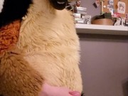 Fursuit watersports and cum!