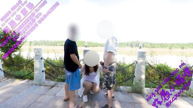 Chinese wife gets fucked outdoors and on the bus by two strangers 3P