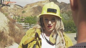 GenderXFilms - Hot firefighting trans Aspen Brooks tittyfucked