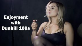 I'll test white Dunhill 100s in pantyhose