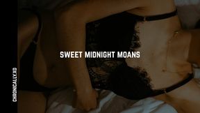 sweet midnight moans | real, sweet moaning solo session