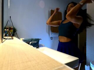 Can she be the most beautiful girl ever? Just look at her how sexy is her blue mini skirt & panties