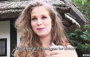 Beautiful girl in red Bunny Baby