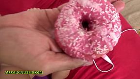 Curvy beauty Ayda Swinger gets tag teamed with deep esophagus and doggystyle
