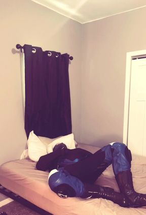 Motorcycle Stud Air Humping in a Straitjacket