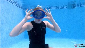 Underwater Wetsuit & Mask Fetish: Filling, Bubbles & Breath Control - MP4