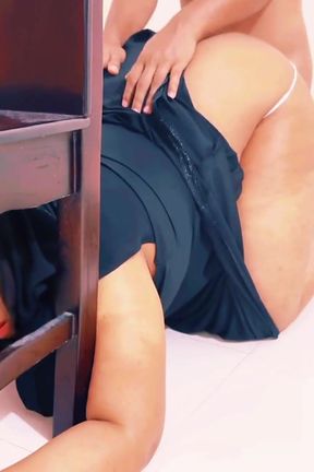 Saudi Arabia's Beautiful BBW Hot Stepsis Own Desire Gets Stuck...hair to Get Fucks From Stepbro - He Fucks Her Big Ass &amp; Cum