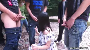 Tsuna Kimura Sucks Massive Dick Outdoors – Uncensored Group Action