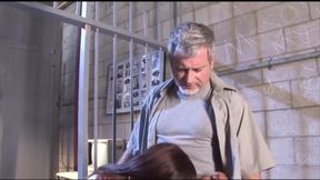 Sinful black slut gets fucked by a big old cock