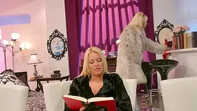 They played with each other before they jumped on his massive cock