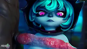 White Queen Seduces BBC in Dark Alley for Hardcore Anime Orgasm