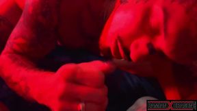 TS Austin Summer Gets Destroyed by DILF Damian Dragon Tag Team Breeding