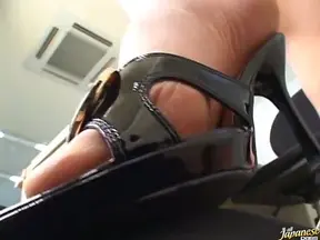 Office Seduction: Boss Fucks Chinami Sakai While She Worship Feet