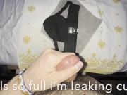 hairy guy big cock cums inside tight condom twice PLUS two bonus cumshots