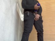Stroking on loading dock(Risky) (Fleshlight)