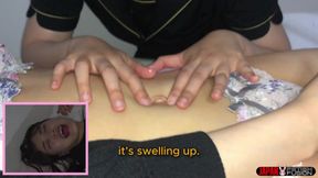 (en) Mirai Domoto Licks Maina Miura’s Honey-soaked Belly Button