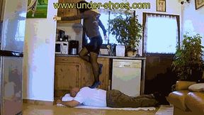 Miss Katarina wildly blue high heels trample and CBT destruction (EXTREME VIDEO)