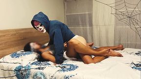 Halloween Treat: Daddy's Thick Creampie in Tight Missionary - Real Amateur Sex