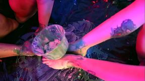 Messy Feet in Cotton Candy &amp_ Cream