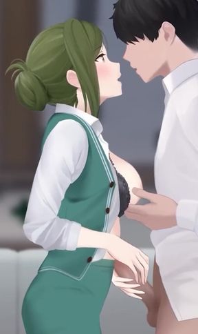 Cartoon girl in school fuck bf and gaving blowjob