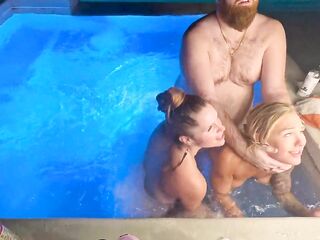 Sexy Tub Three-some With Deliah Grace & Scarlett Gushes WCA Productions