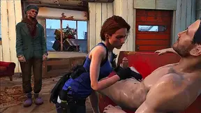 Jill Valentine Pleasures Lover with Blowjob Handjob in Steamy 3D Hentai Fantasy
