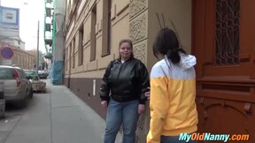 Teen & gilf share one prick