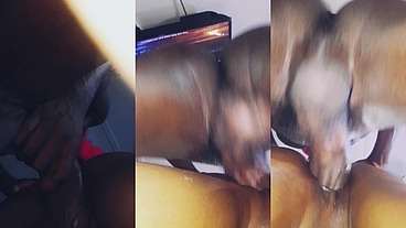 Mandigo in wap stretching out Camel toe pussy doggy style