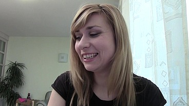 Milena Blonde Babe Chats on Webcam in Non-Nude SFW Clip