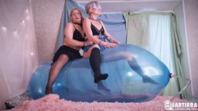 Q755 Mariette makes Stashia ride inflating GL900 till it pops - 480p
