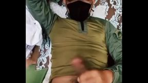 Uniformed Men Show Off Their Busty Assets in Solo Gay Porn Action