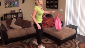 Tickling Taylor's sexy belly!