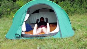 Czech nudist redhead in the tent