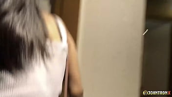 JohnTronX - Skinny girl from Thailand sucks and fucks my big hard cock